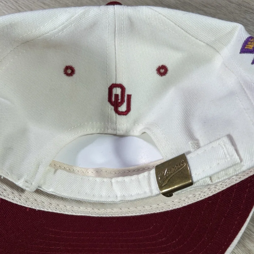 VTG Oklahoma Sooners Orange Bowl Strapback Hat Championship White Cap USA